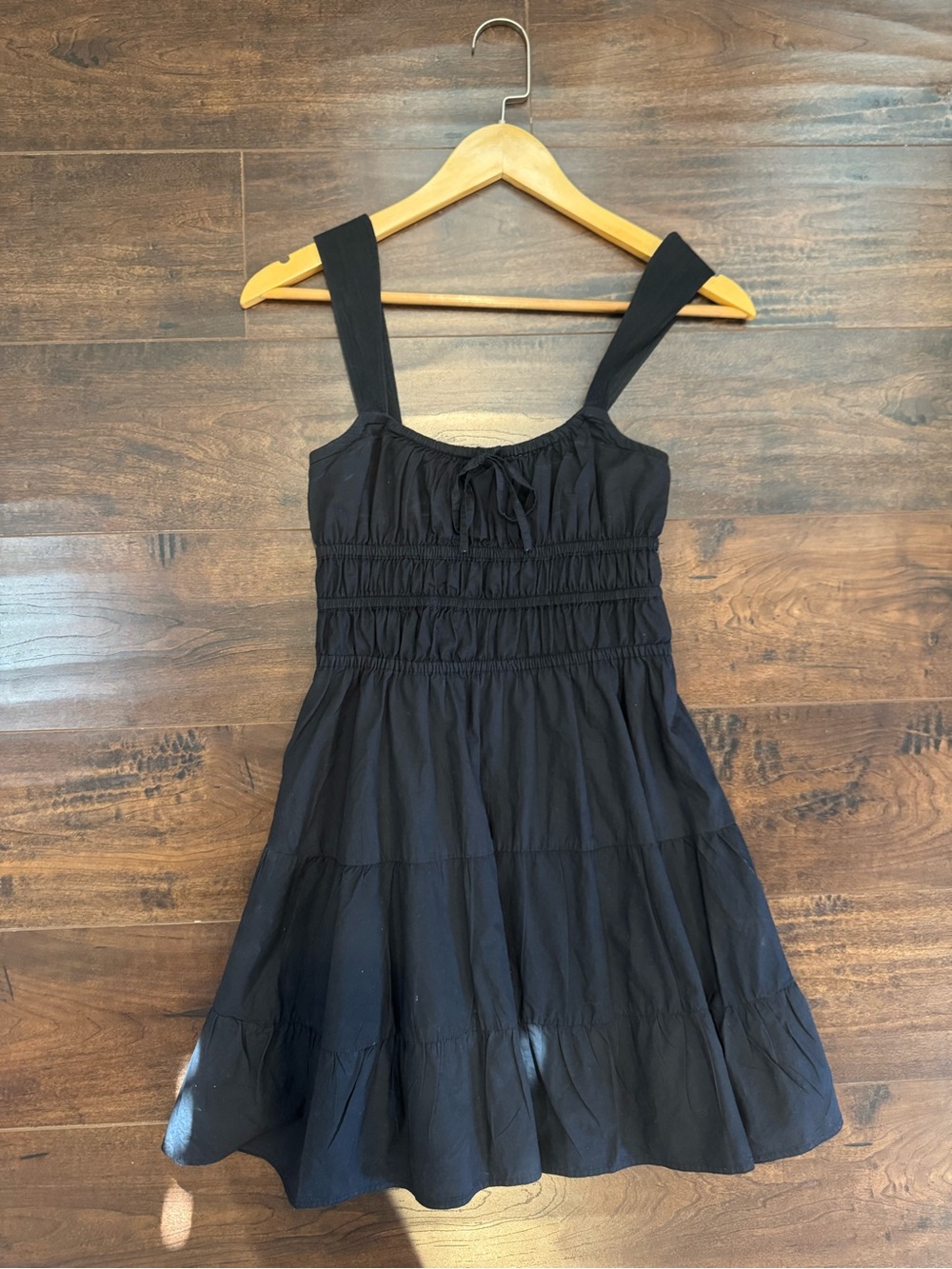 Aritzia black cotton summer dress
